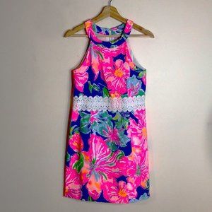 Lilly Pulitzer Ashlyn Shift Dress Blue Jungle 00 NWT